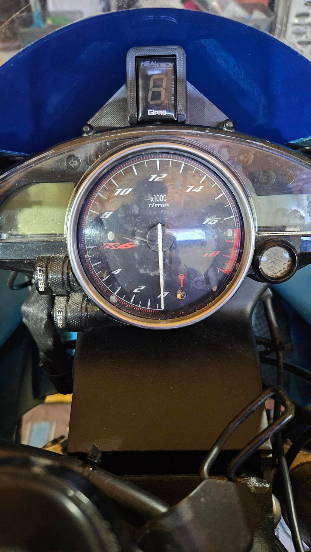 Support indicateur de rapport engagé Yamaha R6