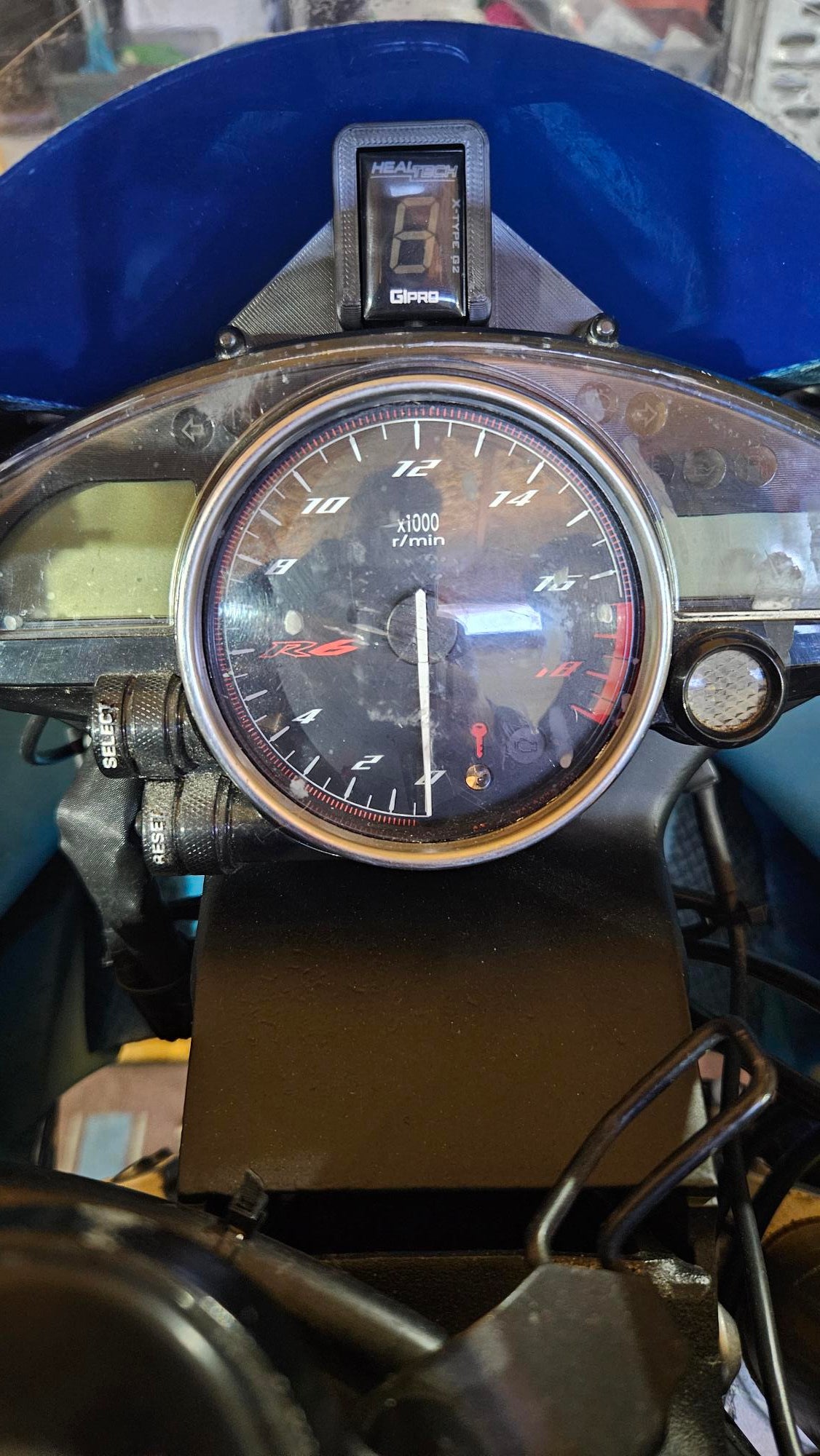 Support indicateur de rapport engagé Yamaha R6